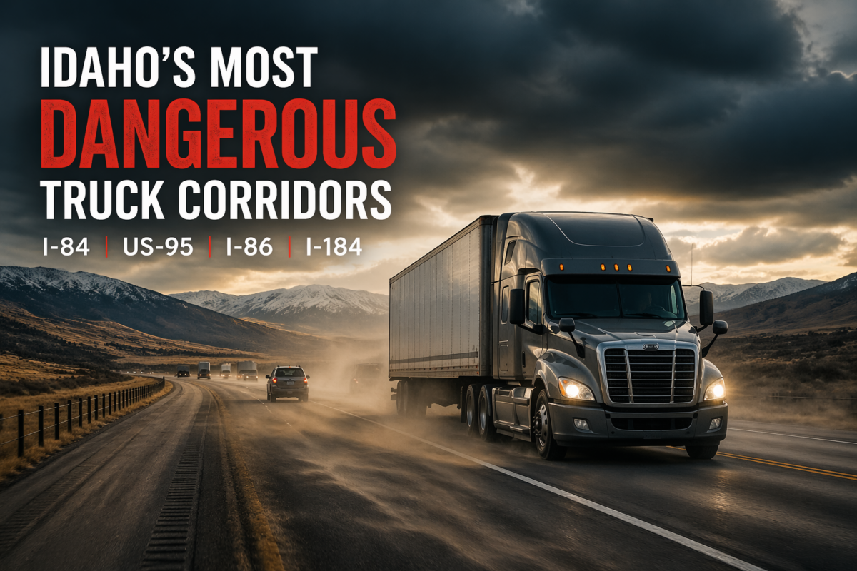 The Most Dangerous Truck Corridors in Idaho: I-84, US-95, I-86, and I-184